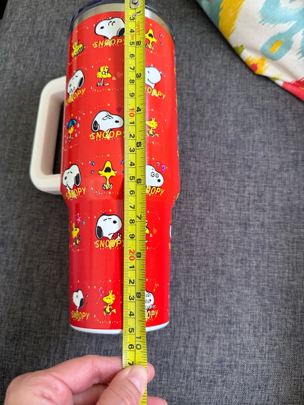 Snoopy Red Stainless Travel Mug with Handle - Picture 9 of 13